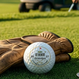 Balles De Golf Cadeau de golf personnalisé pour la retraite de gr
