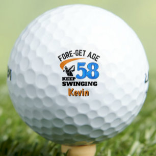 Balles De Golf Cadeau de golf pour 58e anniversaire Mignon souven