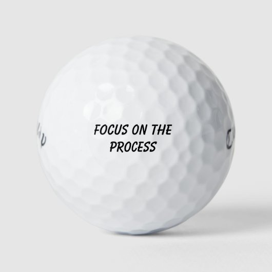 Balles De Golf Cadeau de jeu mental 'Se concentrer sur le process (Devant)