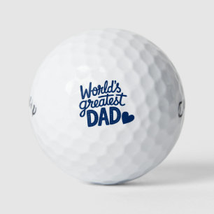 Balles De Golf Cadeau de la fête des pères 'Meilleur papa du mond
