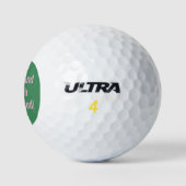 Balles De Golf Cadeau de mariage personnalisé rose vert gras (Logo)