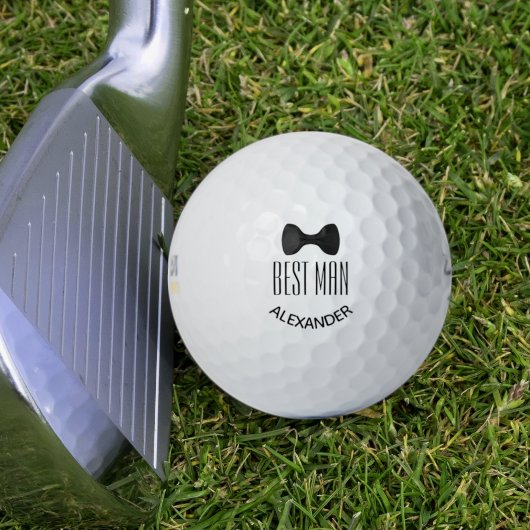 Balles De Golf Cadeau de mariage pour le témoin : nœud papillon n