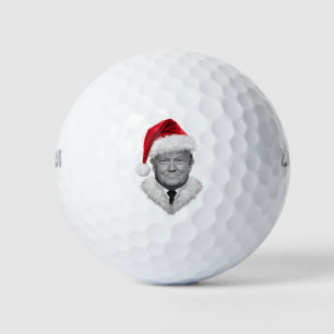 Balles De Golf Cadeau de Noël de Donald Trump Chapeau de Père Noë
