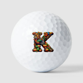 Balles De Golf Cadeau de Thanksgiving pour la lettre k