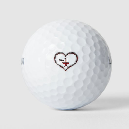 Balles De Golf Cadeau de valentines fantastiques - Garçons et fil (Devant)