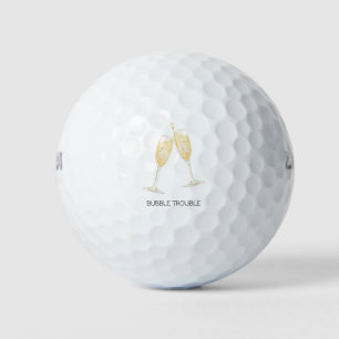 Balles De Golf Cadeau d'humour d'anniversaire 'Bubble Trouble' Fa