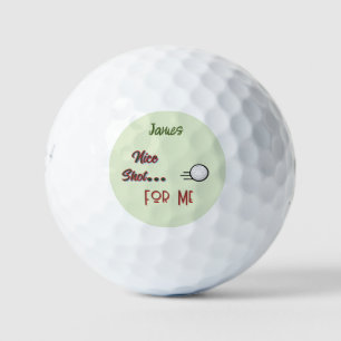 Balles De Golf Cadeau du golfeur - Balle(s) de golf Nom/ Initiale