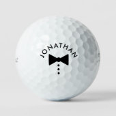Balles De Golf Cadeau Groomsman personnalisé Mariage Tuxedo moder (Recto)