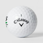 Balles De Golf Cadeau personnalisé 75e anniversaire pour Golfer (Logo)