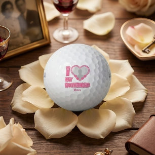 Balles De Golf Cadeau personnalisé J'aime mon petit ami – Ajoutez