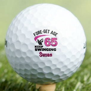 Balles De Golf Cadeau personnalisé pour 65e anniversaire - Drôle