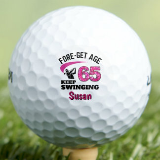 Balles De Golf Cadeau personnalisé pour 65e anniversaire - Drôle