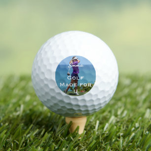 Balles De Golf Cadeau photo de golf personnalisé – Nom et citatio