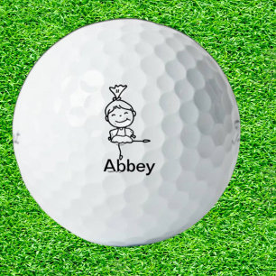 Balles De Golf Cadeau pour papa Doodle personnages en allumettes