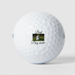 Balles De Golf Cadeau simple photo d'animal coloré avec nom maman