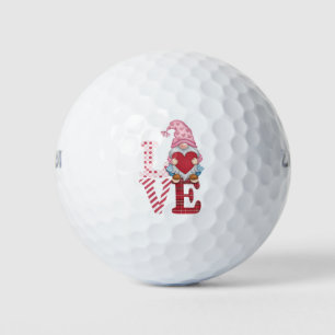 Balles De Golf Cadeaux de couple d'amour de gnome de la Saint-Val