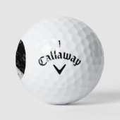 Balles De Golf Cadeaux de golf Balls Black White Marble (Logo)
