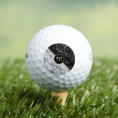 Balles De Golf Cadeaux de golf Balls Black White Marble (T-shirt Insitu)