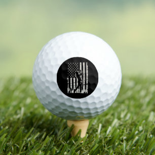 Balles De Golf Cadeaux de golf Drapeau américain Anniversaire Fêt