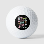 Balles De Golf Cadeaux de golfeuse coquette Let's Par Tee (Recto)