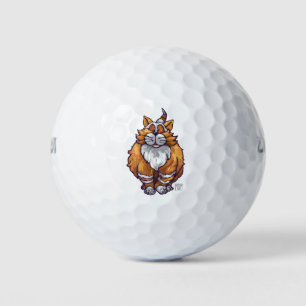 Balles De Golf Cadeaux et accessoires de chats de gingembre
