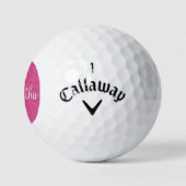 Balles De Golf Cadeaux Rose Glamour (Logo)