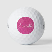 Balles De Golf Cadeaux Rose Glamour (Devant)