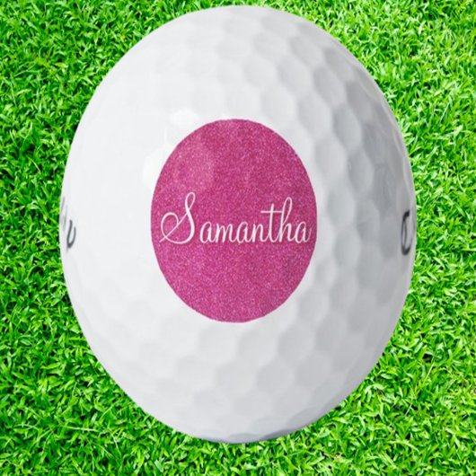 Balles De Golf Cadeaux Rose Glamour