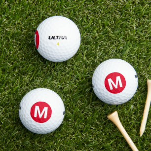 Balles De Golf Cadmium Rouge couleur solide personnalisée