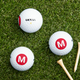 Balles De Golf Cadmium Rouge couleur solide personnalisée