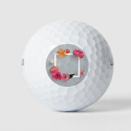Balles De Golf Cadre de fleurs (Devant)