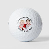 Balles De Golf CADRES FAVORIS DE DAD Photo Golfer personnalisée (Devant)