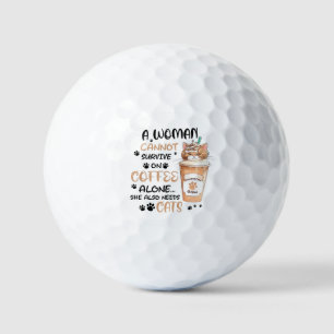 Balles De Golf Café & Chats - Cute Kawaii Art