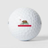 Balles De Golf California State Flag Design (Devant)