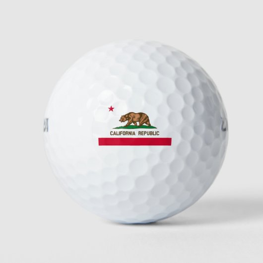 Balles De Golf California State Flag Design (Devant)