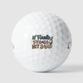 Balles De Golf Callaway Funny “Hit Back” Golf Ball (Recto)