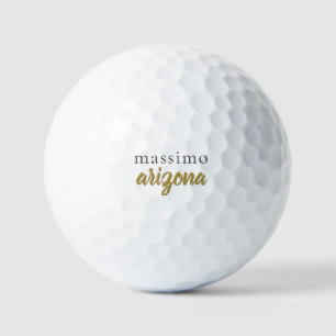 Balles De Golf Calligraphie Élégant Simple Ajouter Votre Nom