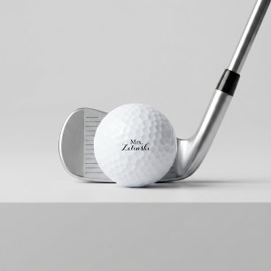 Balles De Golf Calligraphie minimaliste de script fantaisie
