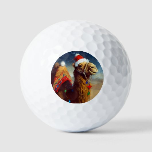 Balles De Golf Camel de Noël (3) (Recto)