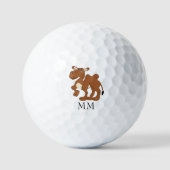 Balles De Golf Camel Design Monogrammed (Recto)