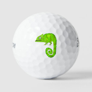 Balles De Golf Caméléon vert mignon