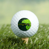 Balles De Golf Caméléon vert mignon (T-shirt Insitu)