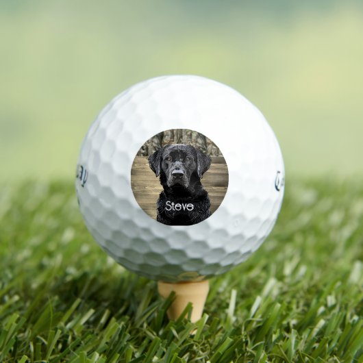Balles De Golf Camo Black Lab Chien race Nom animal (T-shirt Insitu)