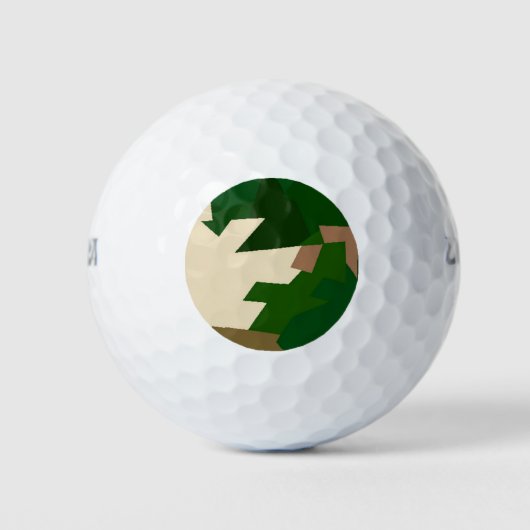 Balles De Golf Camo de toundra sèche (Devant)