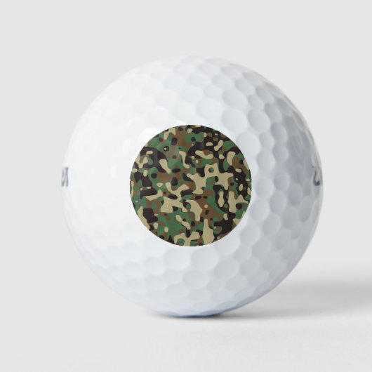 Balles De Golf Camo Woodland (Devant)