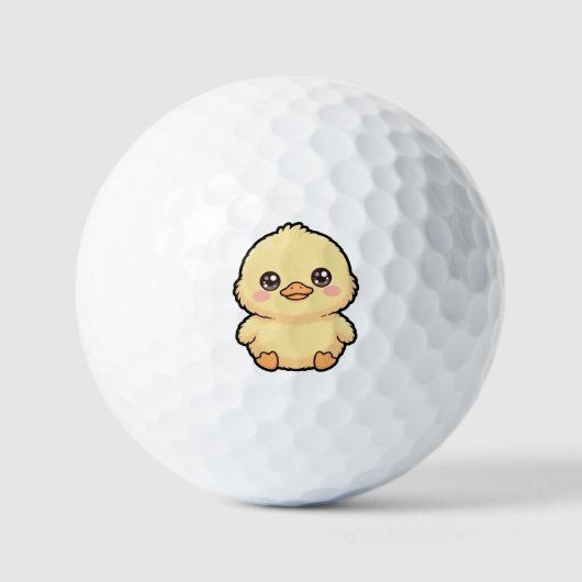 Balles De Golf Canard poussin bébé mignon (Recto)