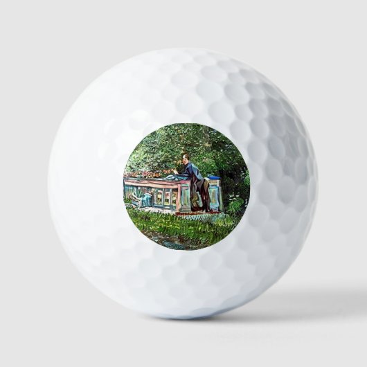 BALLES DE GOLF CANAUX ET PENICHES (Recto)