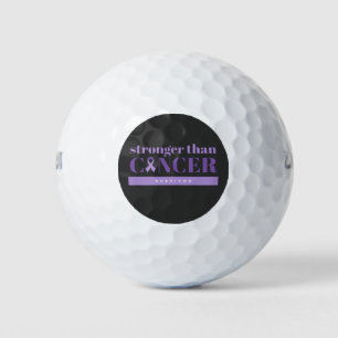 Balles De Golf Cancer du pancréas J'ai survécu à Purple
