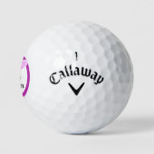 Balles De Golf Cancer Survivor Pink Graphisme Dames (Logo)