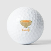 Balles De Golf Cantaloupe Nom Alimentation (Recto)